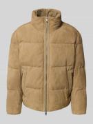 BOSS Orange Regular Fit Steppjacke aus echtem Lammleder Modell 'JOCAMP...