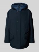 BOSS Orange Relaxed Fit Parka mit Kapuze Modell 'OSIASS1' in Marine, G...