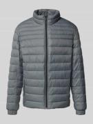 BOSS Orange Slim Fit Steppjacke mit Stehkragen Modell 'ODEN2' in Anthr...