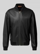 BOSS Orange Regular Fit Lederjacke aus Lammleder Modell 'JOBRICE' in B...