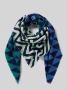 Codello Tuch in Strick-Optik mit geometrischem Allover-Stitching in Du...