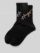 HUGO Socken im 2er-Pack Modell 'GIFTLUREX' in Black, Größe 35-38