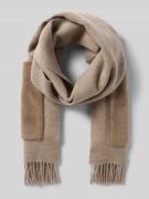 BOSS Schal aus Woll-Mix Modell 'GRAYCE' in Mud, Größe 1