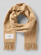 OPUS Schal mit Label-Detail Modell 'Avidane' in Camel, Größe 1