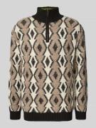 Scotch & Soda Strickpullover mit gerippten Abschlüssen Modell 'ARGYLES...