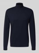 Tom Tailor Regular Fit Rollkragenpullover aus reiner Baumwolle in Mari...