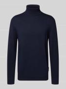 Tom Tailor Denim Regular Fit Rollkragenpullover aus reiner Baumwolle i...