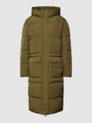Jake*s Casual Steppmantel mit Kapuze in Oliv, Größe 40
