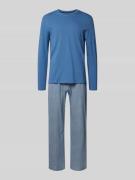 Christian Berg Men Pyjama mit elastischem Bund in Jeansblau, Größe M