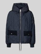Marc O'Polo Oversized Steppjacke mit Kapuze in Marine, Größe 34