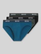 BOSS Slip aus Baumwoll-Mix im 3er-Pack in Blau, Größe L
