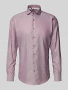 Profuomo Slim Fit Businesshemd aus reiner Baumwolle in Rot, Größe 38