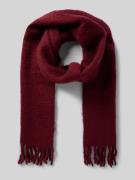 comma Schal mit Fransen in Bordeaux, Größe 1