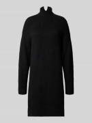 B.Young Strickkleid mit Stehkragen Modell 'Olma' in Black, Größe L