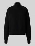 Drykorn Strickpullover mit Stehkragen in Black, Größe L