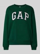GAP Sweatshirt mit gerippten Abschlüssen in Bottle, Größe XS