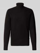 Casual Friday Strickpullover mit Rollkragen Modell 'HEINE' in Black, G...