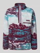 COLUMBIA Sweatshirt aus Teddyfell in Bordeaux, Größe S