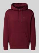 Tommy Jeans Regular Fit Hoodie aus Baumwoll-Mix in Bordeaux, Größe L