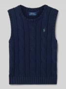 Polo Ralph Lauren Teens Regular Fit Pullunder mit Zopfstrickmuster in ...