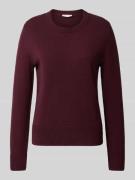 Tom Tailor Regular Fit Strickpullover aus Baumwoll-Kaschmir-Mix in Rot...