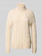 Tommy Hilfiger Relaxed Fit Rollkragenpullover aus reiner Wolle in Sand...