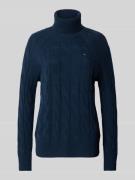 Tommy Hilfiger Relaxed Fit Rollkragenpullover aus reiner Wolle in Mari...