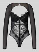 Bardot Body aus Viskose-Mix mit Spitze in Black, Größe 38