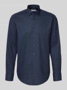 Christian Berg Men Regular Fit Business-Hemd mit Kentkragen in Marine,...
