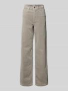 Marc O'Polo Denim Wide Leg Cordhose aus Baumwoll-Mix in Hellgrau, Größ...