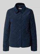 Tommy Hilfiger Slim Fit Steppjacke aus Baumwoll-Mix in Marine, Größe L