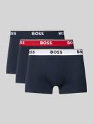 BOSS Slim Fit Trunks aus Baumwoll-Mix im 3er-Pack in Marine, Größe XXL