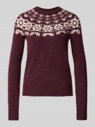 Vero Moda Regular Fit Strickpullover mit Woll-Anteil Modell 'SIMONE' i...