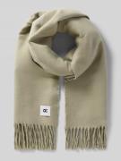 OPUS Schal mit Fransen Modell 'Atopa' in Schilf, Größe 1