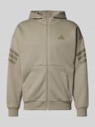 adidas Sportswear Sweatjacke mit Kapuze in Schilf, Größe L