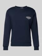 Jack & Jones Sweatshirt mit Label-Print Modell 'MAKOTO' in Marine, Grö...