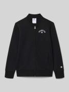 CHAMPION Sweatjacke mit Reißverschluss in Black, Größe 140