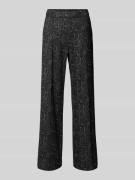 MAC Wide Leg Hose mit elastischem Bund Modell 'Chiara' in Dunkelgrau, ...