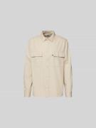 Wood Wood Relaxed Fit Freizeithemd mit Brusttasche in Hellgrau, Größe ...