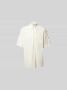 Wood Wood Relaxed Fit Freizeithemd mit Knopfleiste in Weiss, Größe L