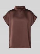 HUGO Regular Fit Bluse mit Stehkragen Modell 'CANELI-1' in Schoko, Grö...