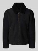 Strellson Regular Fit Lederjacke aus echtem Lammfell Modell 'MONTY' in...