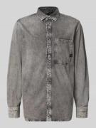 G-Star Raw Freizeithemd in Denim-Optik in Anthrazit, Größe L