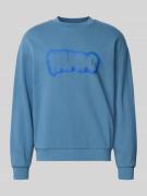 Hugo Blue Regular Fit Sweatshirt aus reiner Baumwolle Modell 'NEWIREX'...
