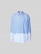 VETEMENTS Relaxed Fit Freizeithemd mit Brusttasche in Hellblau, Größe ...