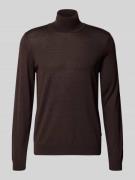 BOSS Regular Fit Rollkragenpullover aus reiner Schurwolle Modell 'MUSS...