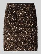 Christian Berg Woman Selection Minirock mit Pailletten in Mittelbraun,...