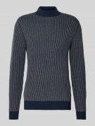 Blend Regular Fit Strickpullover mit Woll-Anteil in Dunkelblau, Größe ...