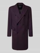 Strellson Relaxed Fit Trenchcoat aus Woll-Mix in Pflaume, Größe 46