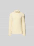 MM6 Maison Margiela Pullover aus reiner Schurwolle in Beige, Größe L